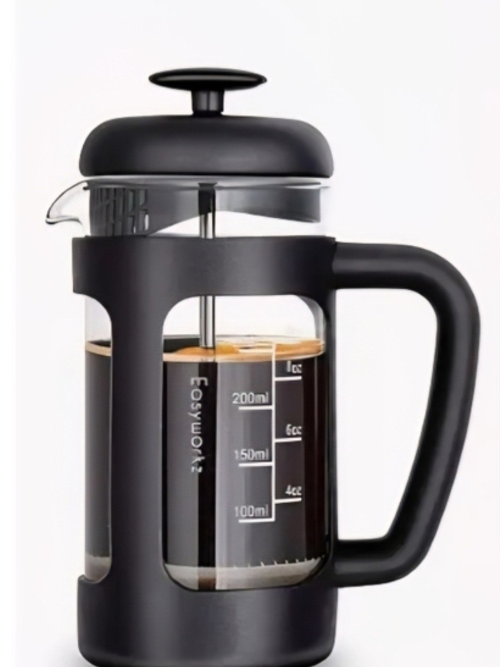 Black French Press Coffee Maker -
